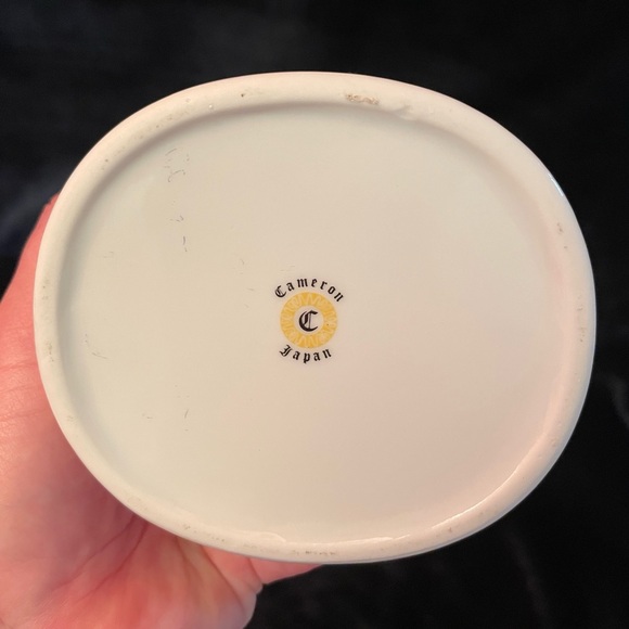 Rare Vintage 1980’s Ceramic Basket Sailing Bear with Bamboo Handle Cameron Japan - Picture 6 of 6